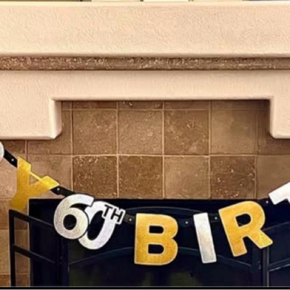 60TH BIRTHDAY BANNER
Gold and Black with Free 60th Birthday Decorative Confetti - Picture 1 of 4